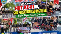 Aksi Pukau SMA Persatuan Kedungpring di Karnaval Lamongan: Kendala Teknis Tak Surutkan Semangat Budaya